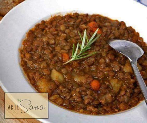 Guiso Cremoso de Lentejas